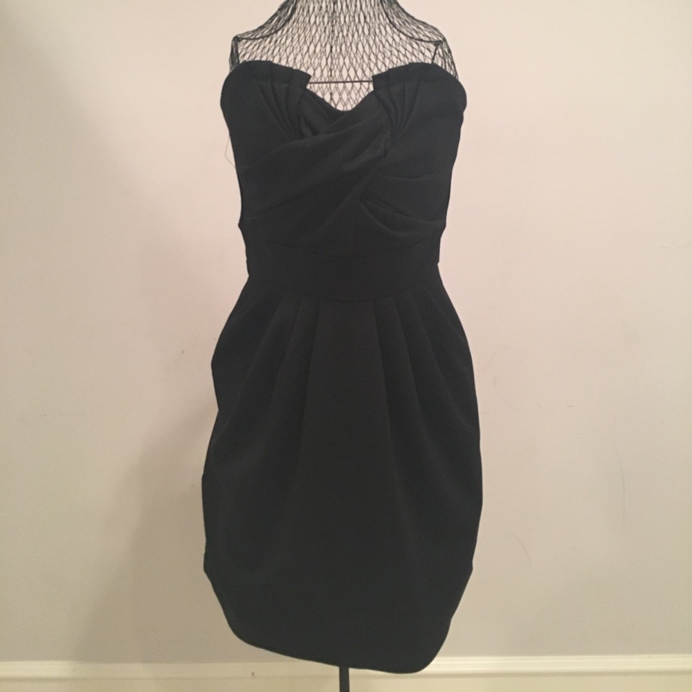 Black Strapless Dress